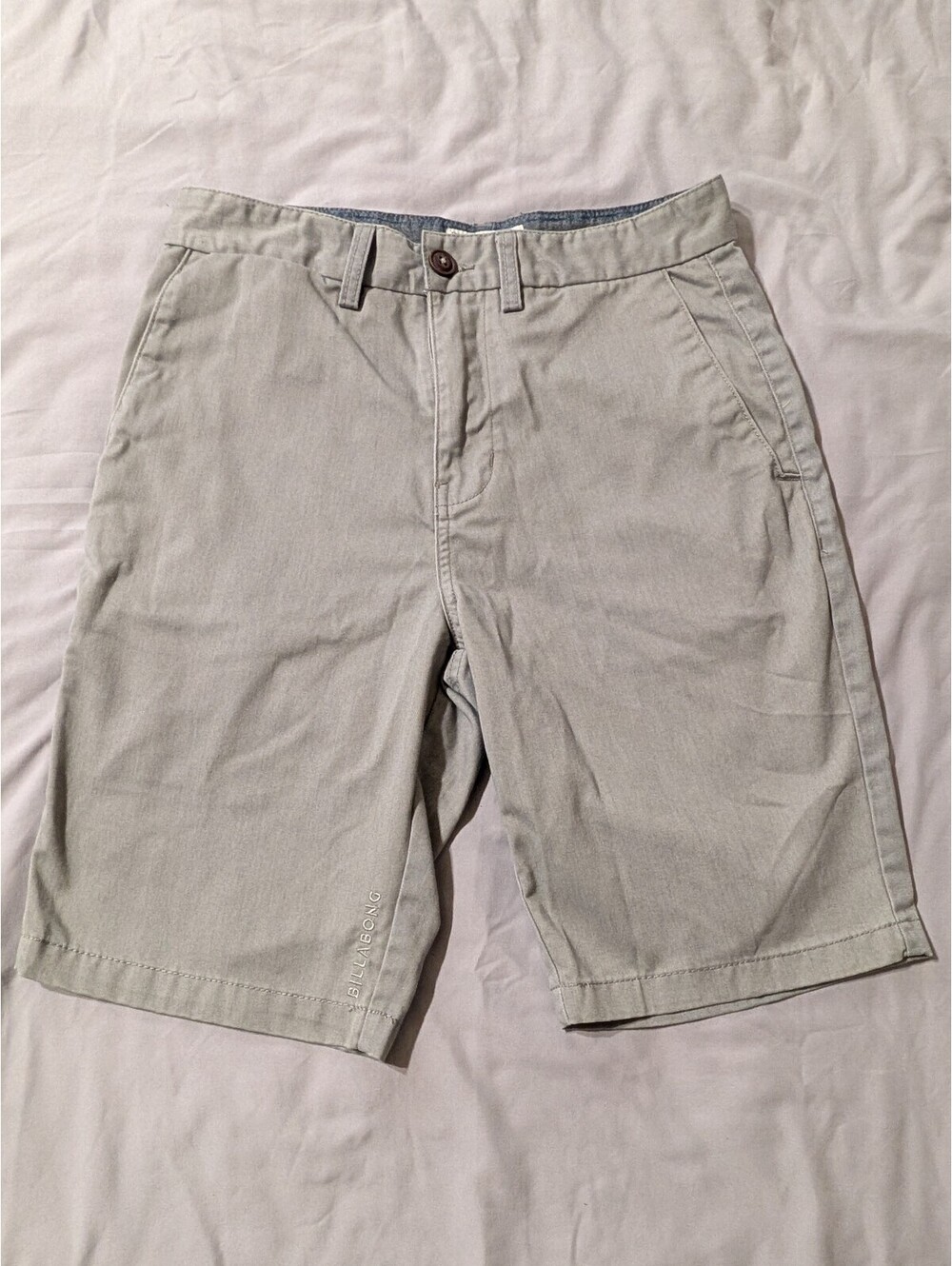 Billabong Men’s Grey Chino Walk Shorts Size 28 Heathered